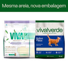 Areia higiênica Viva Verde – 100 % natural, biodegradável, grãos finos/mistos/grossos