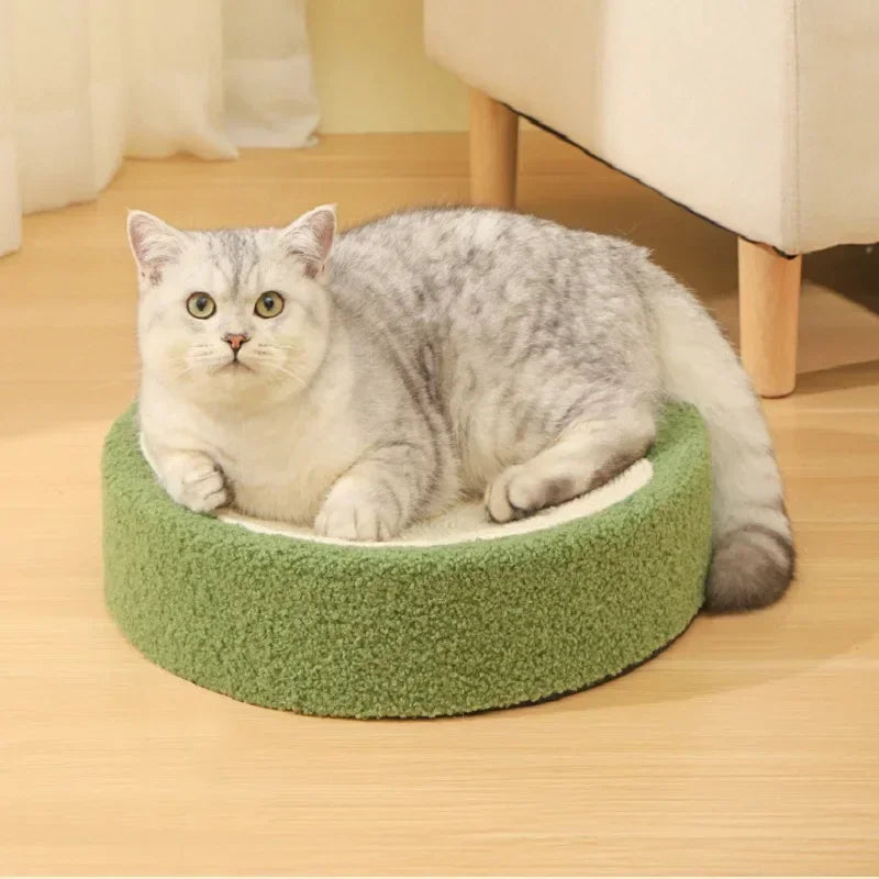 😻 Arranhador Redondo de Sisal – Cama & Diversão 2 em 1 para Gatos!