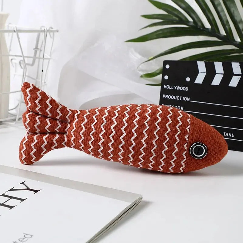 Peixe com Catnip – Brinquedo para Gatos Chutarem, Mordem e se Divertirem com Segurança