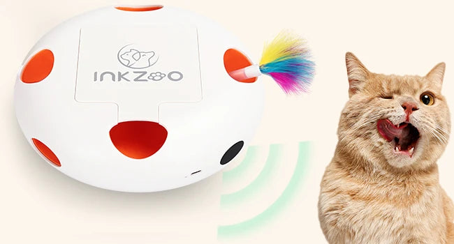 Caça eletrônica nível profissional: ratinhos que pulam aleatoriamente pra ativar o instinto felino e divertir por horas!