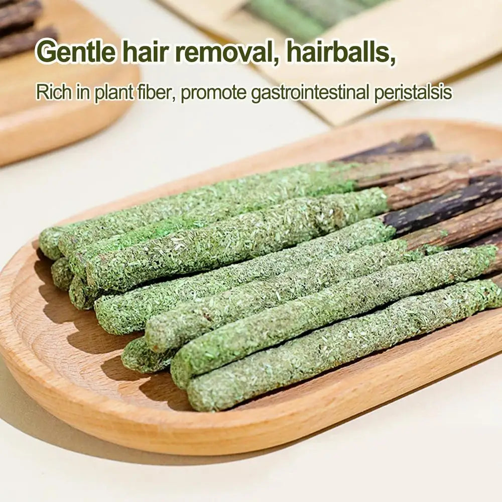 Bastão Natural de Matatabi – Limpeza Dental, Relaxamento e Estímulo para Gatos