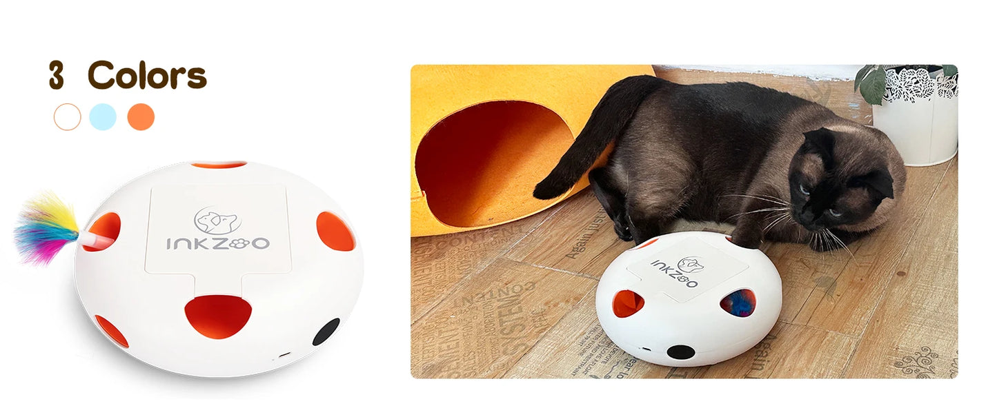 Caça eletrônica nível profissional: ratinhos que pulam aleatoriamente pra ativar o instinto felino e divertir por horas!