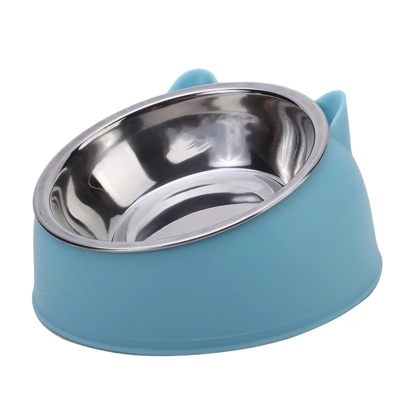 😻 Tigela Inclinada Criativa – Alimentação Confortável e Charmosa Para o Seu Gato!