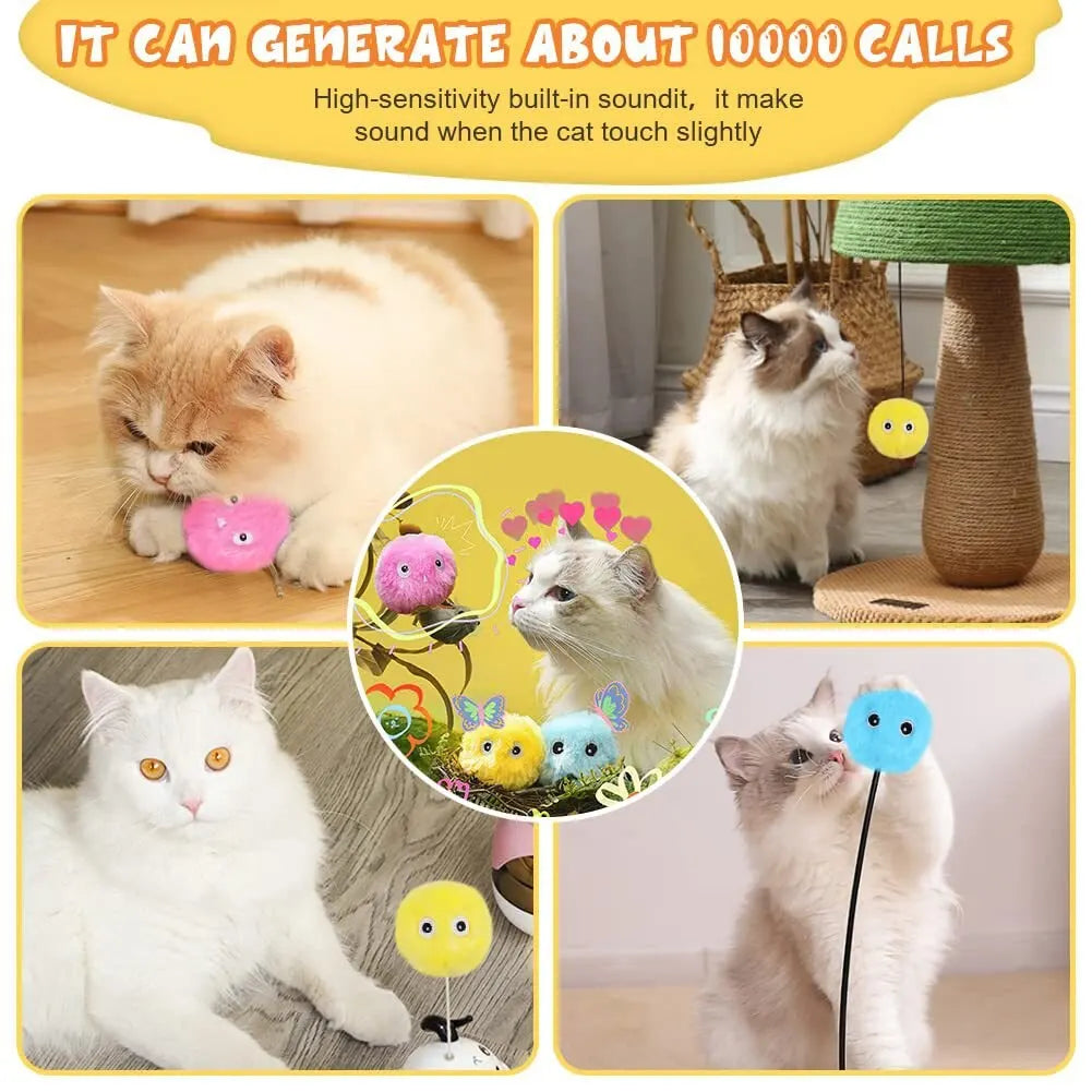 😺 Brinquedo Automático Interativo para Gatos – Diversão Surpreendente com barulhos Aleatórios!