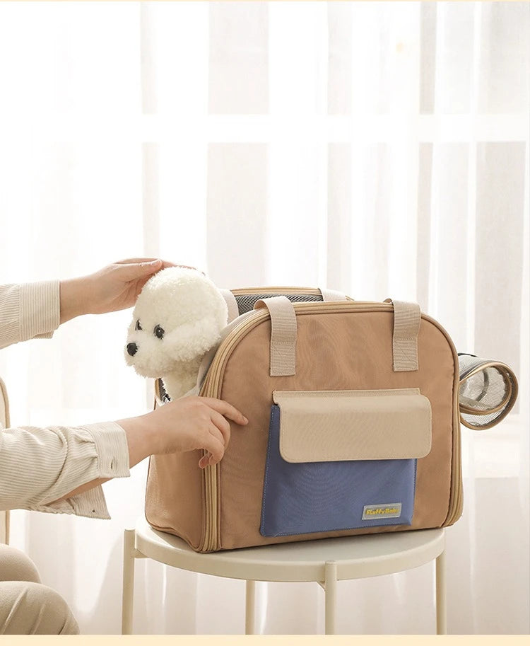 Bolsa de Transporte Confortável 4Cats – Alça Transversal, Leve e Respirável (até 4kg)