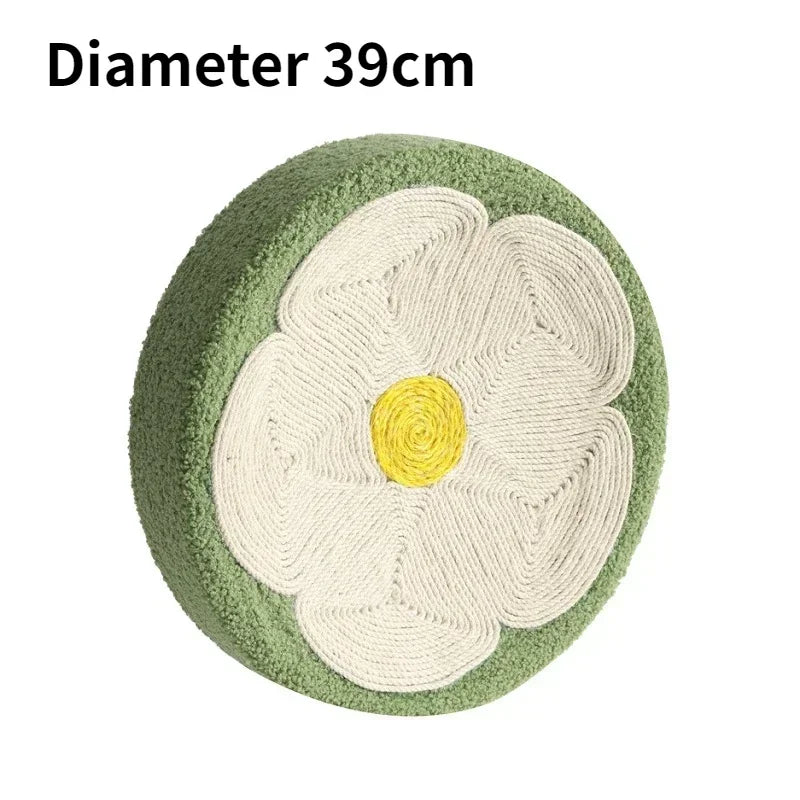 😻 Arranhador Redondo de Sisal – Cama & Diversão 2 em 1 para Gatos!