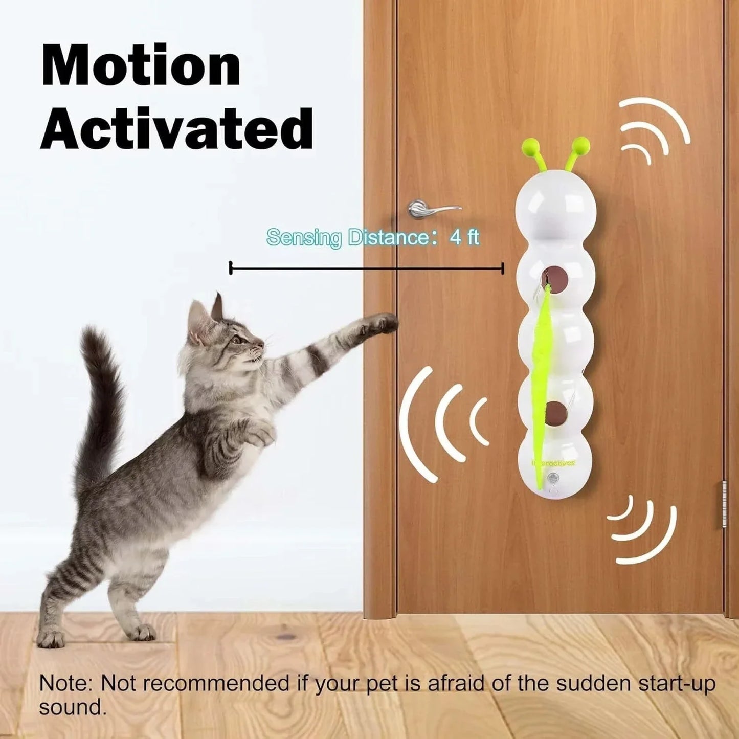 Seu gato caça sozinho. Você só dá play. Ideal para tutores ocupados e casas com vários felinos!