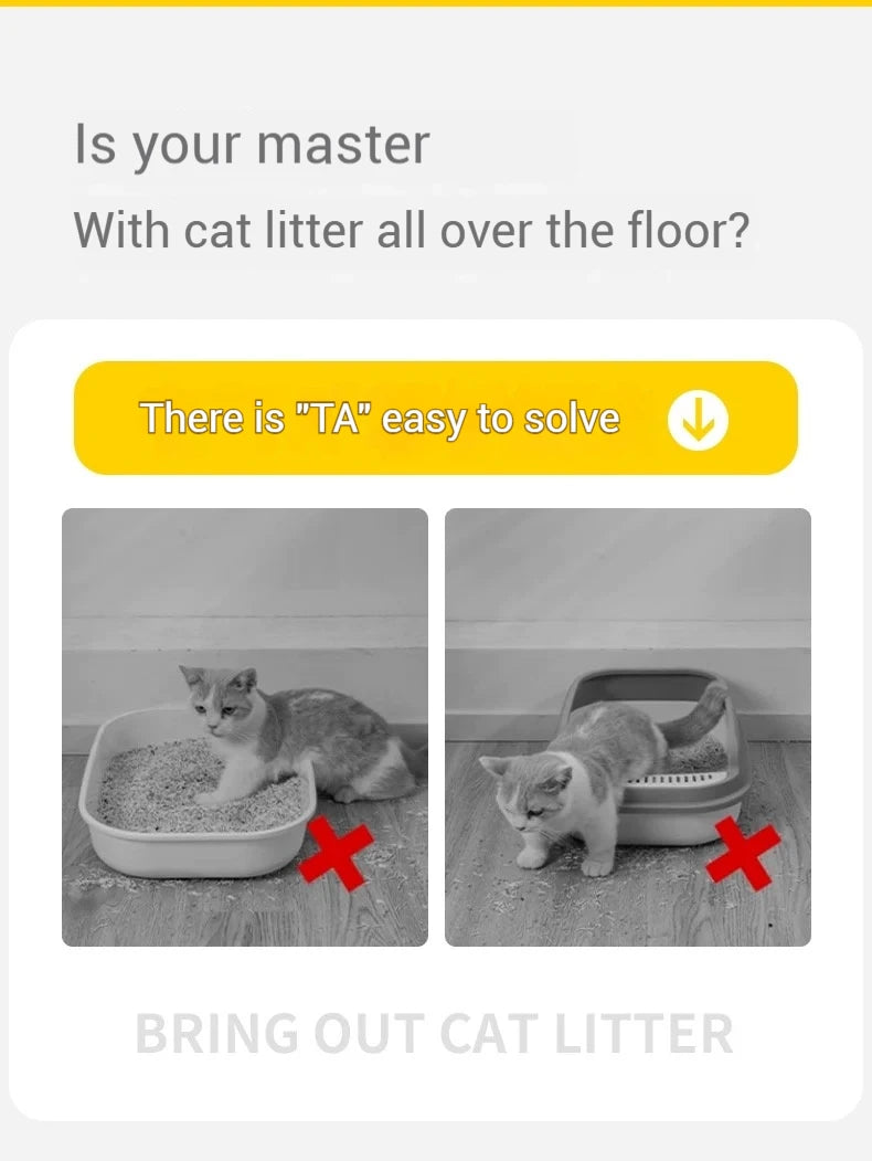 🐾 Tapete de Areia para Gatos Extra Grande Colmeia – Limpeza Sem Stress e Casa Sempre Protegida!