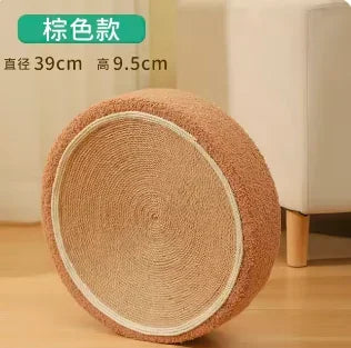 😻 Arranhador Redondo de Sisal – Cama & Diversão 2 em 1 para Gatos!