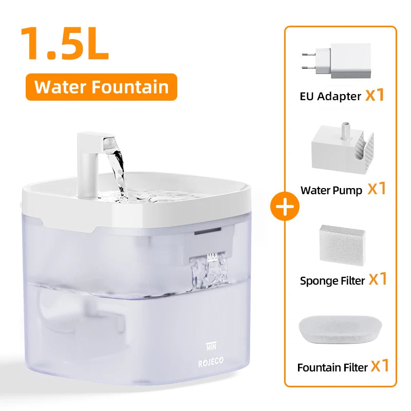 Fonte PuriFlow 4Cats™ – Bebedouro Automático com Filtro Recirculante e Purificação Contínua