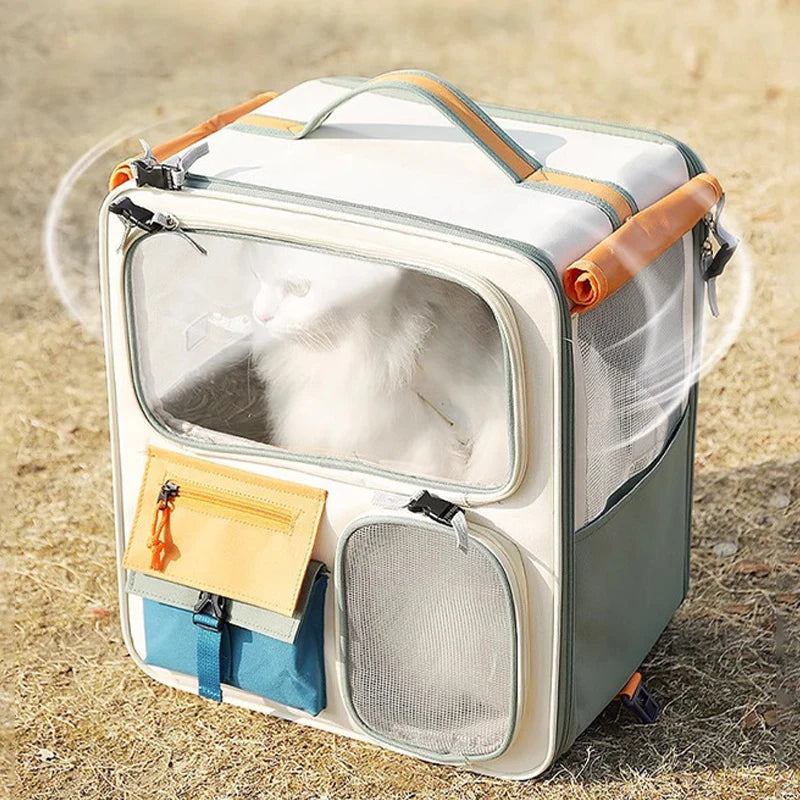 Mala Trolley para Gatos – Transporte com Rodinhas, Conforto e Estilo para Viagens