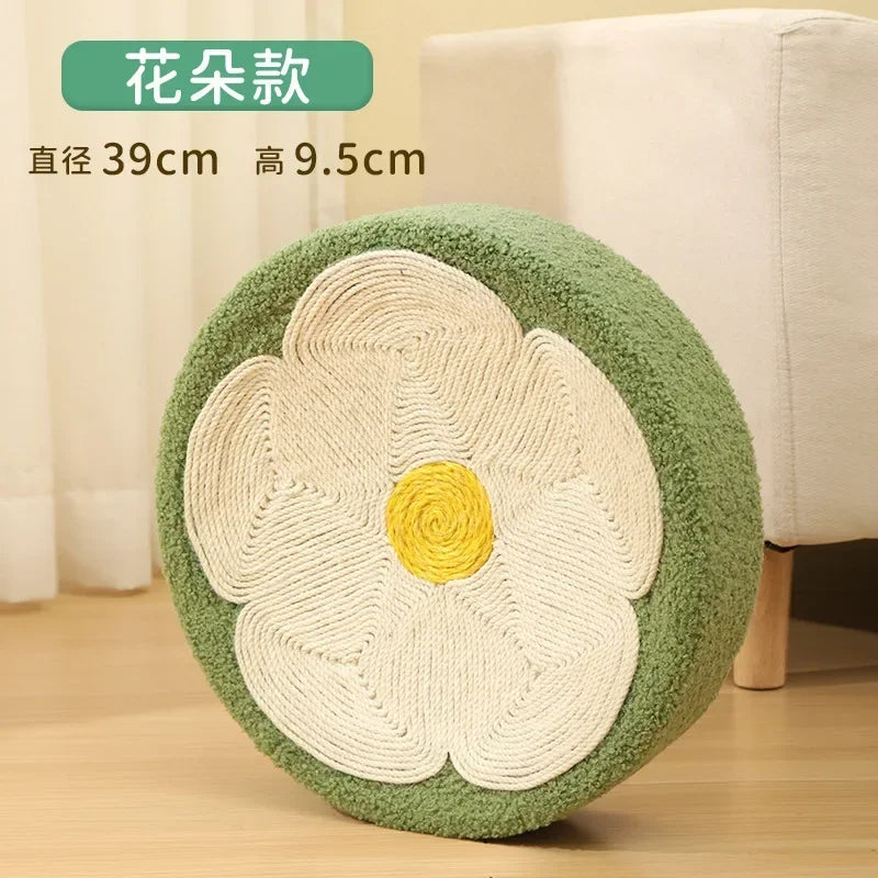 😻 Arranhador Redondo de Sisal – Cama & Diversão 2 em 1 para Gatos!