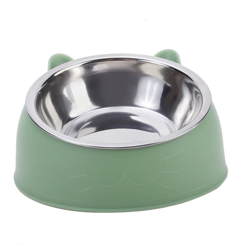 😻 Tigela Inclinada Criativa – Alimentação Confortável e Charmosa Para o Seu Gato!