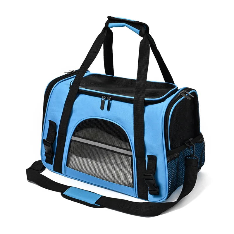 ✈️ Transportadora Portátil Respirável para Animais – Viaje com Segurança, Estilo e Tranquilidade!