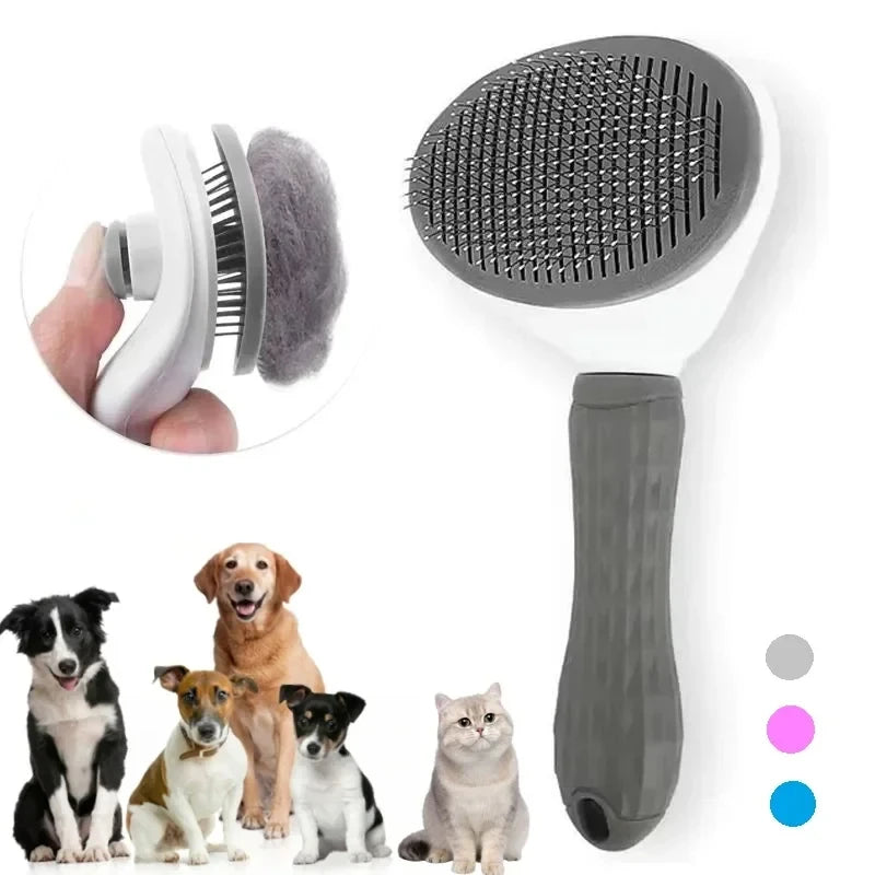 Escova Autolimpante 4Cats – Remove Pelos, Desembaraça e Limpa com um Clique