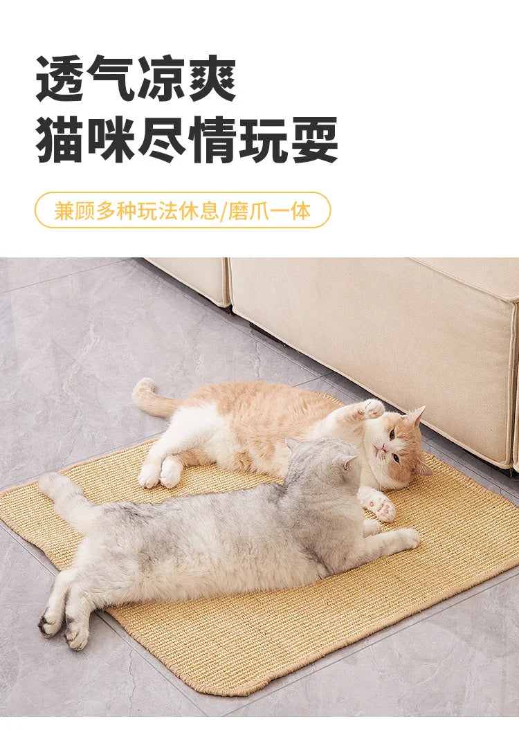 🐾 Arranhador Sisal Cânhamo – Proteção, Diversão e Saúde para seu Gato e seus Móveis!