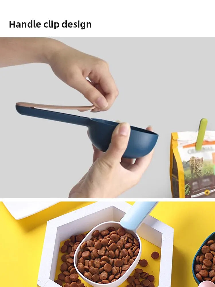Colher Dosadora com Clipe: A Porção Perfeita e Ração Fresca para seu Pet!