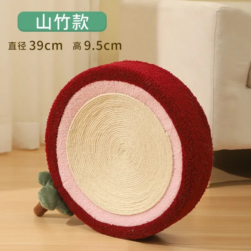 😻 Arranhador Redondo de Sisal – Cama & Diversão 2 em 1 para Gatos!