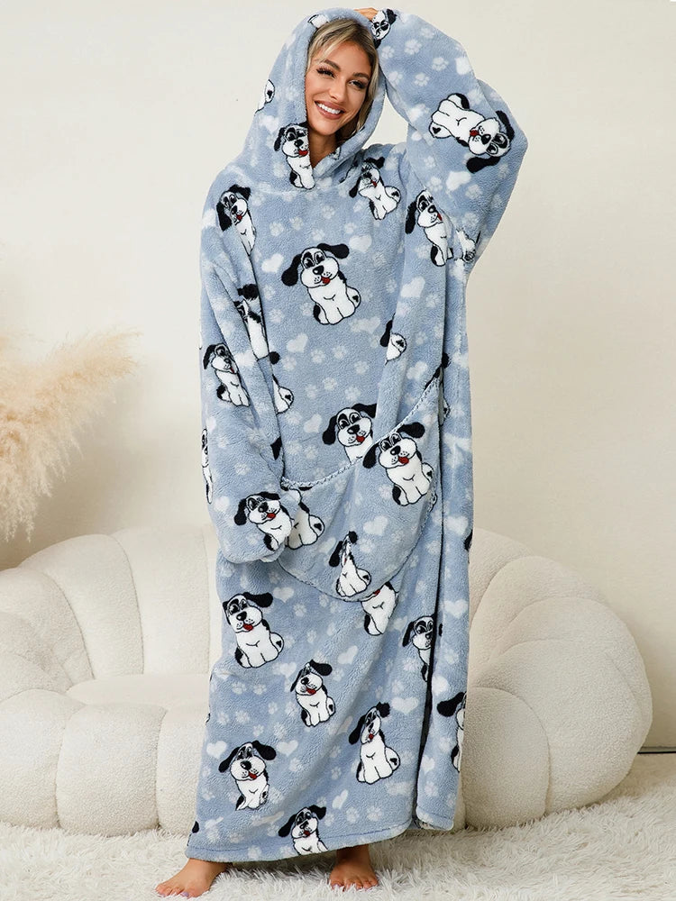 🐾 SnugHoodie 4Cats™ – Casaco Cobertor Pelúcia com Capuz
💬 O frio chegou? Que ótimo! Agora você tem o abraço mais quentinho da casa.