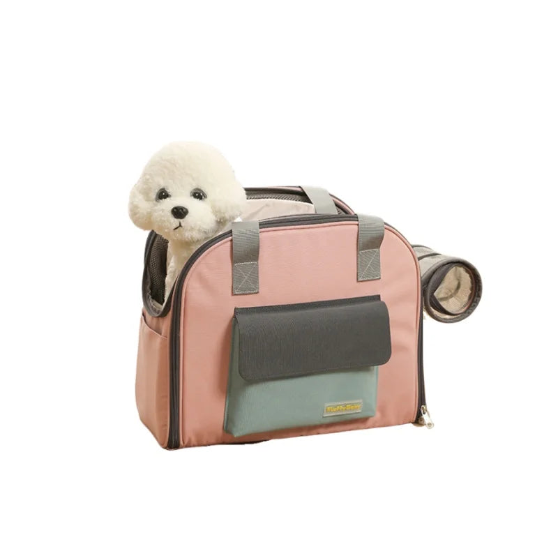 Bolsa de Transporte Confortável 4Cats – Alça Transversal, Leve e Respirável (até 4kg)