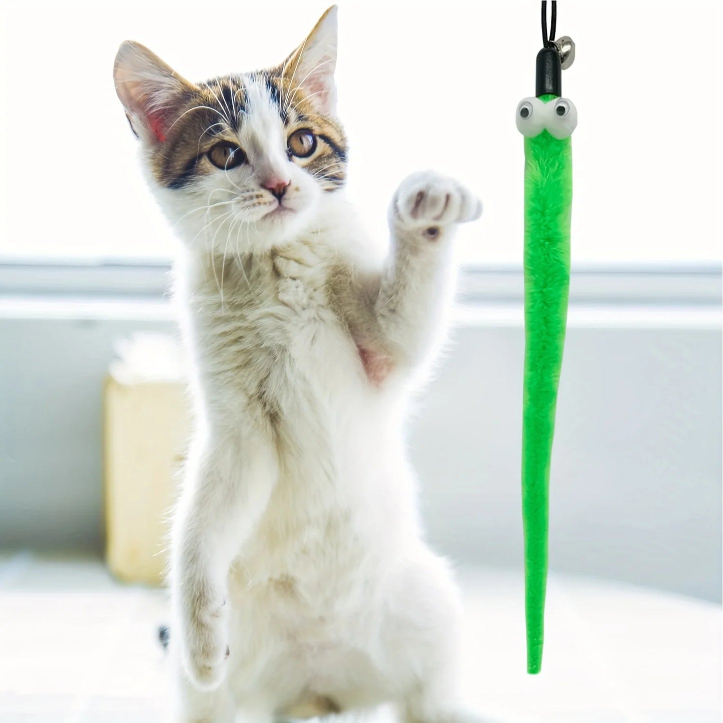 Caça Divertida 4Cats™ – Kit Interativo com 9 Brinquedos para Gatos (Varinhas, Penas e Minhocas)