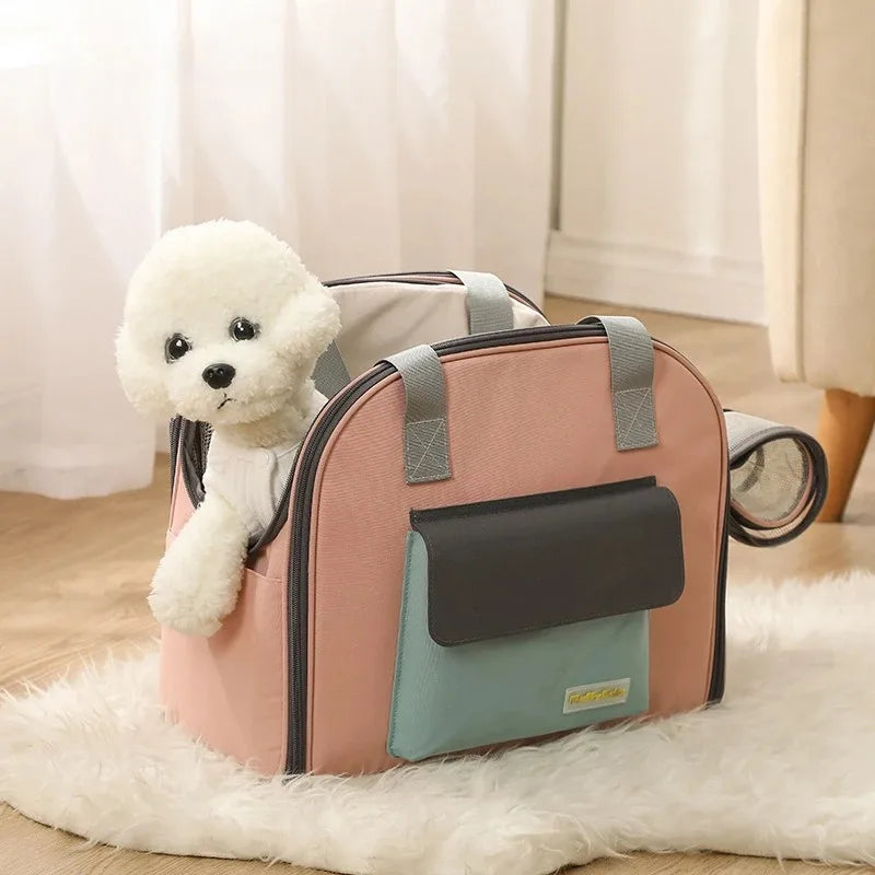 Bolsa de Transporte Confortável 4Cats – Alça Transversal, Leve e Respirável (até 4kg)