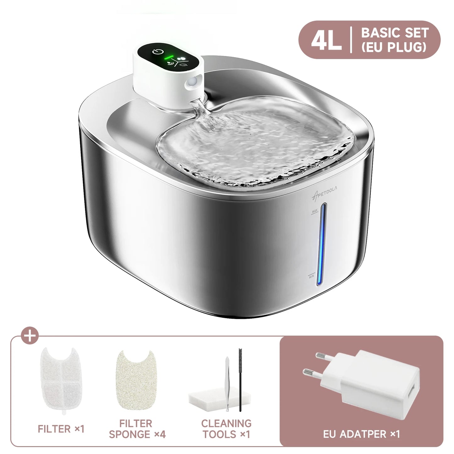 Fonte SensorH2O 4Cats™ – Bebedouro Inteligente Sem Fio com Sensor de Movimento (4 Litros)