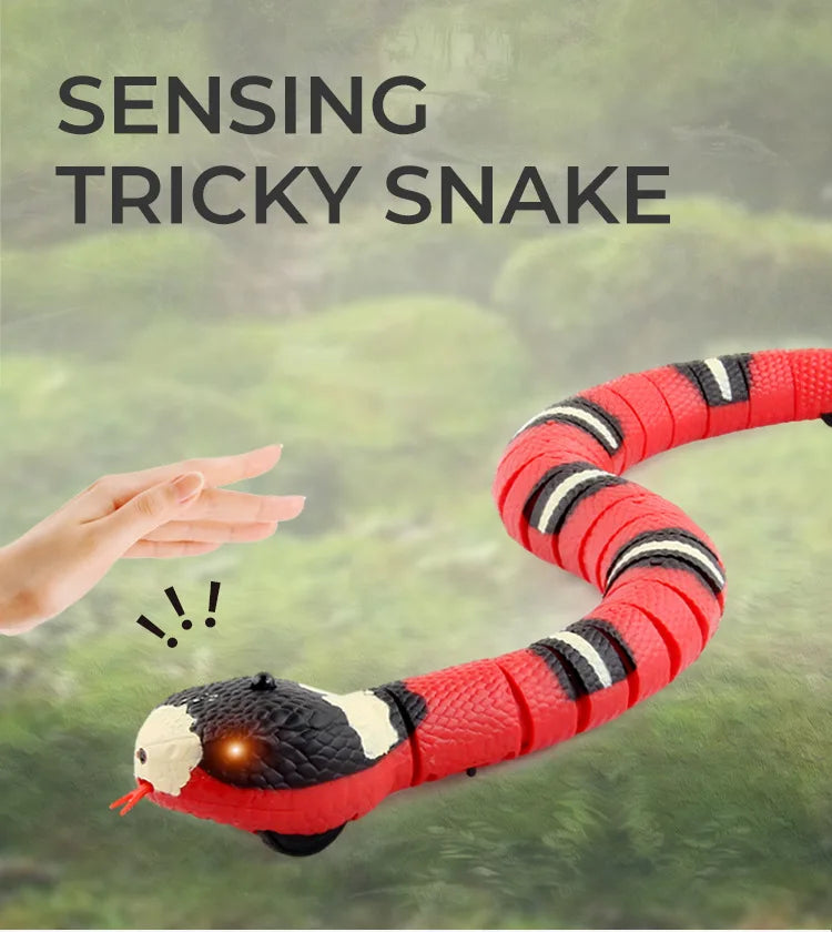 🐍 Brinquedo Interativo Cobra Eletrônica – Diversão Inteligente Para Gatos e Gatinhos!