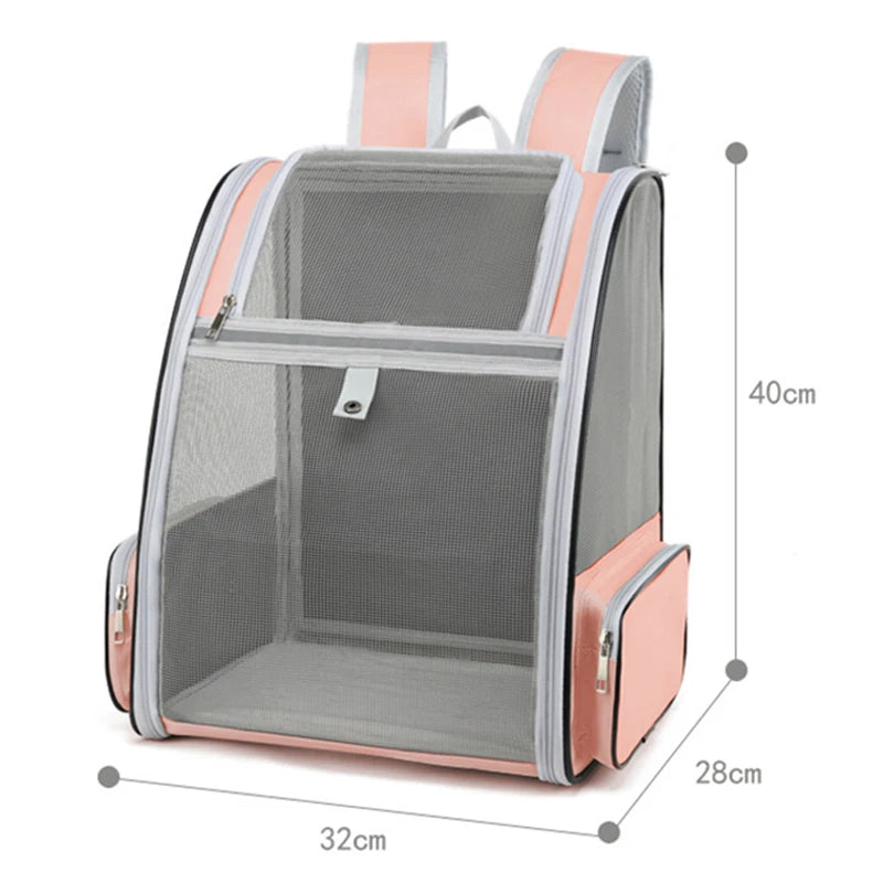 Mochila de Transporte para Gatos – Conforto, Segurança e Ventilação em Movimento (até 6kg)