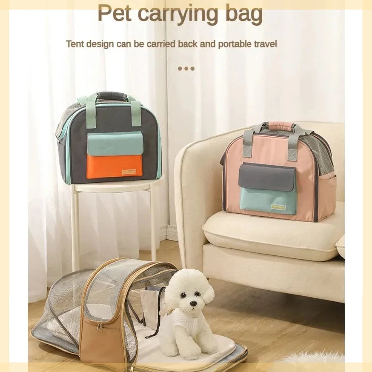 Bolsa de Transporte Confortável 4Cats – Alça Transversal, Leve e Respirável (até 4kg)