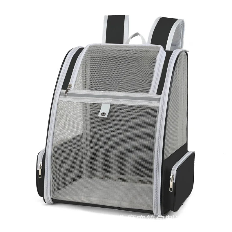 Mochila de Transporte para Gatos – Conforto, Segurança e Ventilação em Movimento (até 6kg)