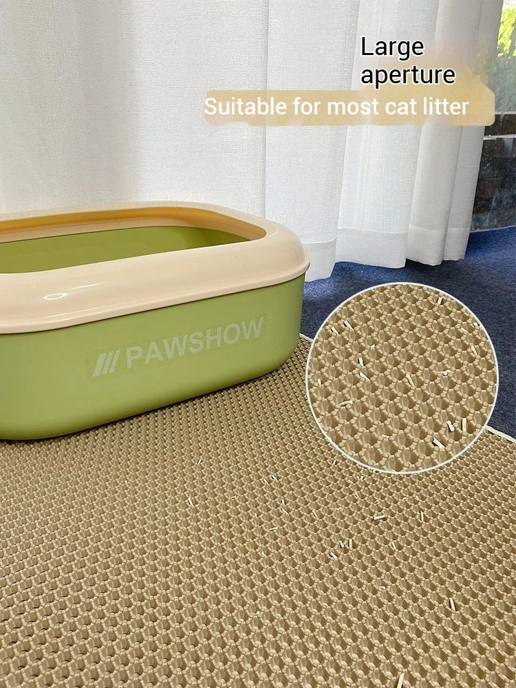 🐾 Tapete de Areia para Gatos Extra Grande Colmeia – Limpeza Sem Stress e Casa Sempre Protegida!