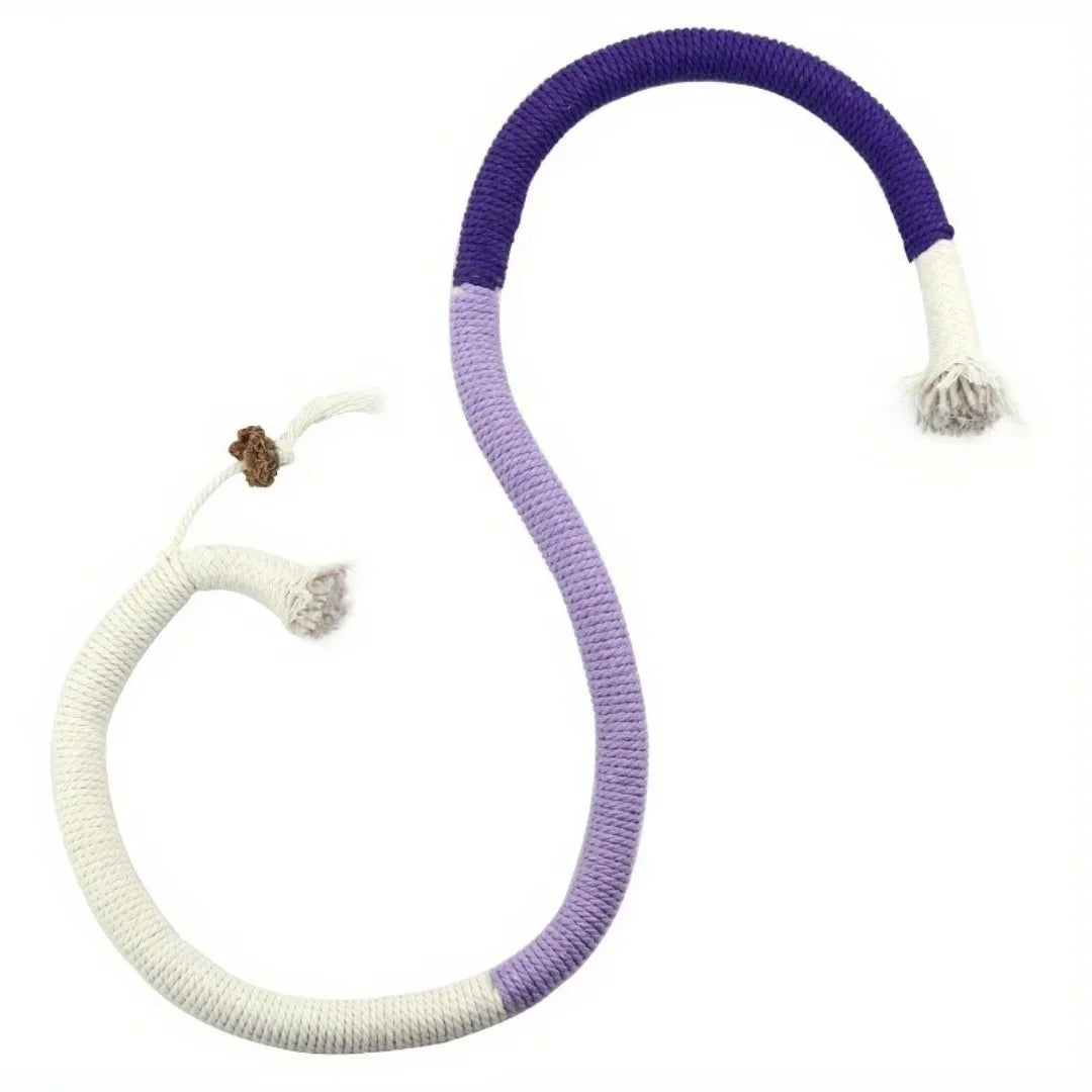 Brinquedo de Corda com Catnip – Limpeza Dental e Estímulo Natural para Gatos
