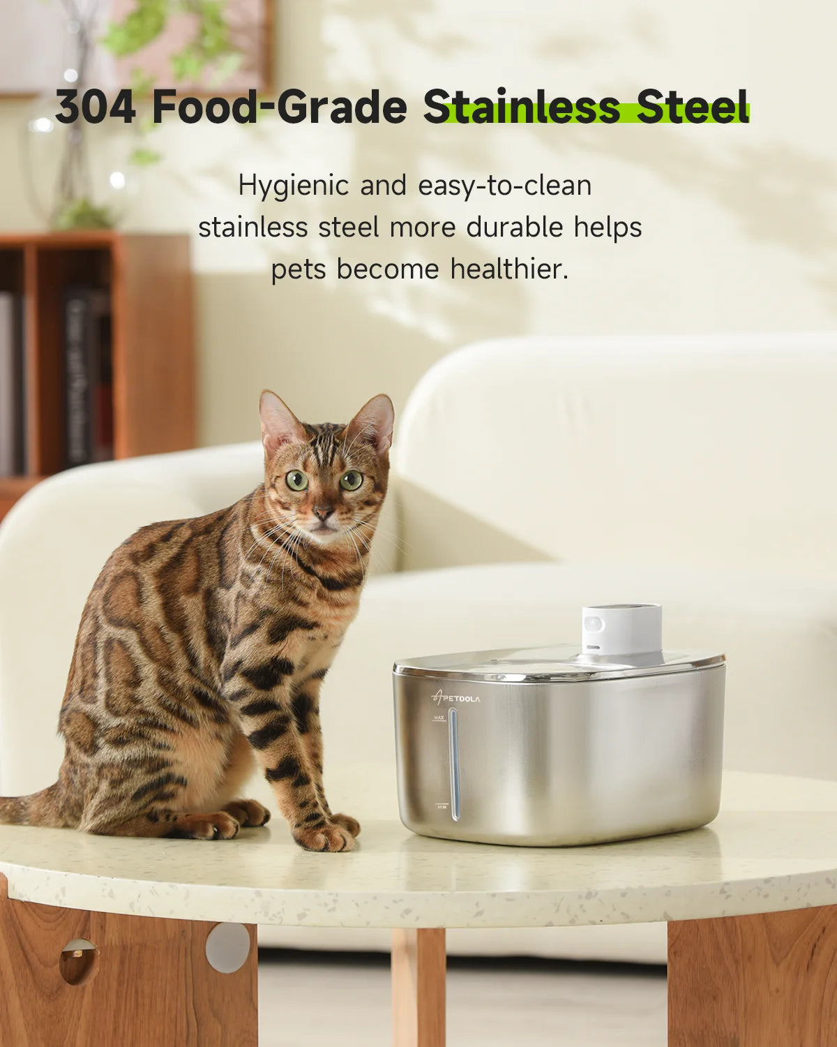 Fonte SensorH2O 4Cats™ – Bebedouro Inteligente Sem Fio com Sensor de Movimento (4 Litros)