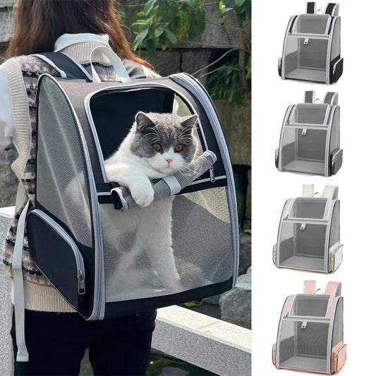 Mochila de Transporte para Gatos – Conforto, Segurança e Ventilação em Movimento (até 6kg)