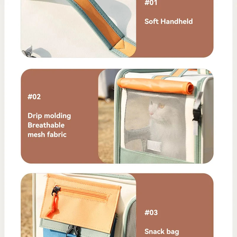 Mala Trolley para Gatos – Transporte com Rodinhas, Conforto e Estilo para Viagens