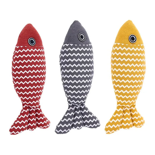 Peixe com Catnip – Brinquedo para Gatos Chutarem, Mordem e se Divertirem com Segurança