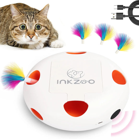 Caça eletrônica nível profissional: ratinhos que pulam aleatoriamente pra ativar o instinto felino e divertir por horas!